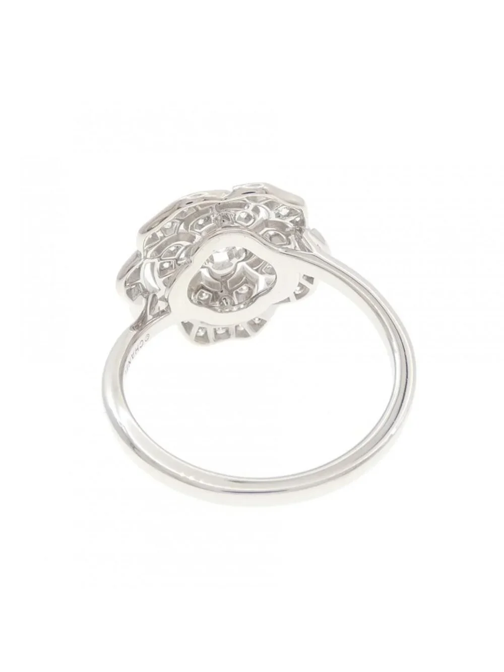 Chanel Camellia Ring White Gold